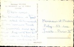 MODERN CARD Olier Patronage Bourdiou By Porge