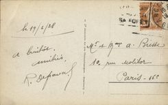 VINTAGE POSTCARD Arcachon Dimensions D Argent the Boulevard Walk