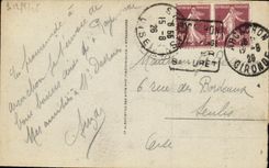 VINTAGE POSTCARD Arcachon Dimensions D Money the Lighthouse of the Cape