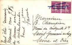 VINTAGE POSTCARD Arcachon the Dimension of Moulleau in Abatilles