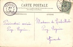 VINTAGE POSTCARD Dimension D Money Arcachon Effect of clouds on the basin