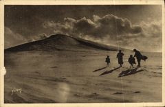 VINTAGE POSTCARD Dimension D Money Arcachon Dune of Pilat