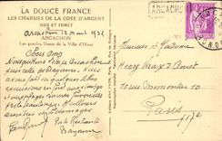 VINTAGE POSTCARD Charms Of the Dimension D Arcachon Money