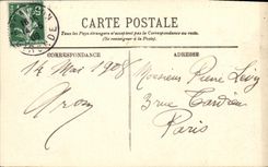 VINTAGE POSTCARD Dimension D Arcachon Money the Thiers Place