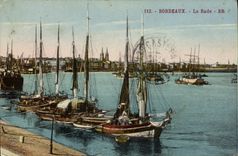 CPA Bordeaux La Rade Bateaux