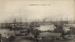 CPA Bordeaux La Rade Bateaux