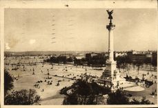 CPA Bordeaux Place des Quinconces et Monument des Girondins 