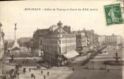 CPA Bordeaux Ailees de Tourny et Cours du XXX Juillet