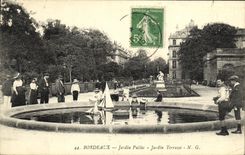 CPA Bordeaux Jardin Public Terrasse Enfants 