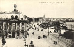 CPA Bordeaux Quais Nord Bateaux