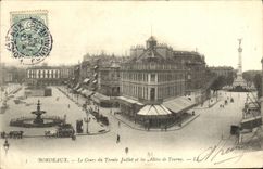 CPA Bordeaux Cours du Trente Juillet et les allees de Tourny