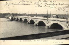 CPA Bordeaux Le Pont de Pierres