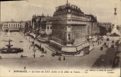 CPA Bordeaux Le Cours du XXX Juillet et les allees de Tourny