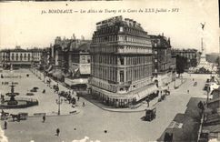 CPA Bordeaux Le Cours du XXX Juillet et les allees de Tourny