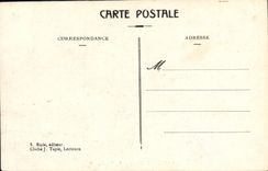 VINTAGE POSTCARD Caussens the Town hall