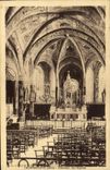 VINTAGE POSTCARD Interior Tournecoupe of L Church