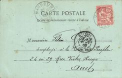 VINTAGE POSTCARD Castle of St Blancard Court D Honor