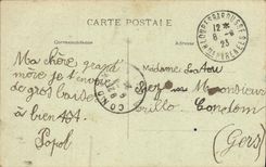 VINTAGE POSTCARD Barbazan Edges of the Garonne to the Footbridge