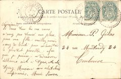 VINTAGE POSTCARD Lannepax Avenue of Vic