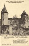 VINTAGE POSTCARD Gascogne Castle of Barthas Close Cologne and Mauvezin