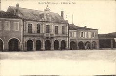 VINTAGE POSTCARD Mauvezin L Town hall