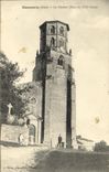 VINTAGE POSTCARD Mauvezin the bell tower