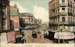 Encrucijada de Toulouse Matabiau de la POSTAL de la VENDIMIA