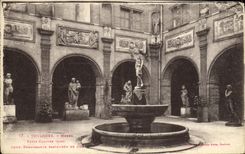 Claustro del museo de Toulouse de la POSTAL de la VENDIMIA el pequeno corteja Renacimiento