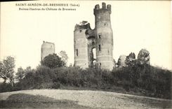 VINTAGE POSTCARD Holy Simeon De Bressieux famous Ruins of the Castle of Bressieux