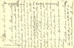 Catarata de Vercors de la POSTAL de la VENDIMIA de Bourne