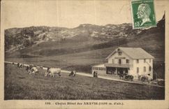 VINTAGE POSTCARD Country cottage Hotel of Aravis