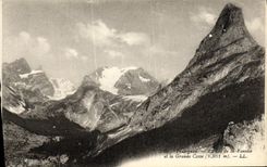 VINTAGE POSTCARD Pralognan the collar of Vanoise and great breakage