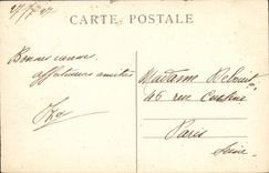 Camino de Vercors de la POSTAL de la VENDIMIA de las piezas estrechas de Gds