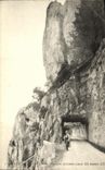 VINTAGE POSTCARD Dauphine Drill of Slow Road forestiere of Combe Laval a tunnel