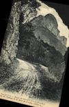 VINTAGE POSTCARD Surroundings of Grenoble Road of Pancrasse Saint Left the tunnel and the tooth Crolles
