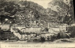 VINTAGE POSTCARD the Dauphine Bridge in Royans View