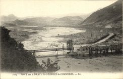 VINTAGE POSTCARD Pont on Drac has St Georges de Commiers