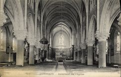 VINTAGE POSTCARD Interior Corbelin of L Church