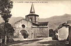 VINTAGE POSTCARD St Savin L Romance Church of the 11 and 12th