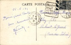 VINTAGE POSTCARD Dauphine Solid mass of the Seven Laux and tops of the 7 Laux