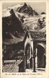 VINTAGE POSTCARD Meije Seen of L Church of the Terraces