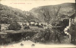 VINTAGE POSTCARD Bridge in Royans the Lake