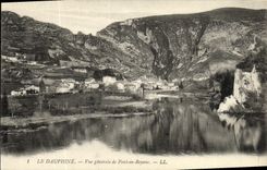 VINTAGE POSTCARD the Dauphine one View of Bridge in Royans