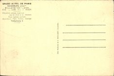 VINTAGE POSTCARD Villard de Lans Large Hotel of Paris meadows