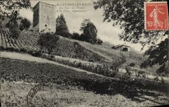 VINTAGE POSTCARD Allevard Les Bains the Tower of the Winch and the Villa dependence