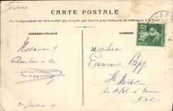 VINTAGE POSTCARD Allevard les Bains the End of the World the Footbridge