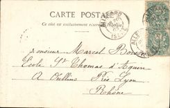 VINTAGE POSTCARD Allevard the Tower of the Winch