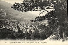 VINTAGE POSTCARD Allevard les Bains View taken of Chatigniers