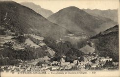 VINTAGE POSTCARD Allevard les Bains View and Glaciers of Gleyzin