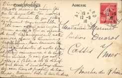 VINTAGE POSTCARD Dauphine Allevard Bount de Monde